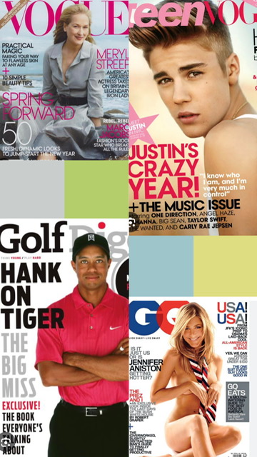 Selected magazine covers