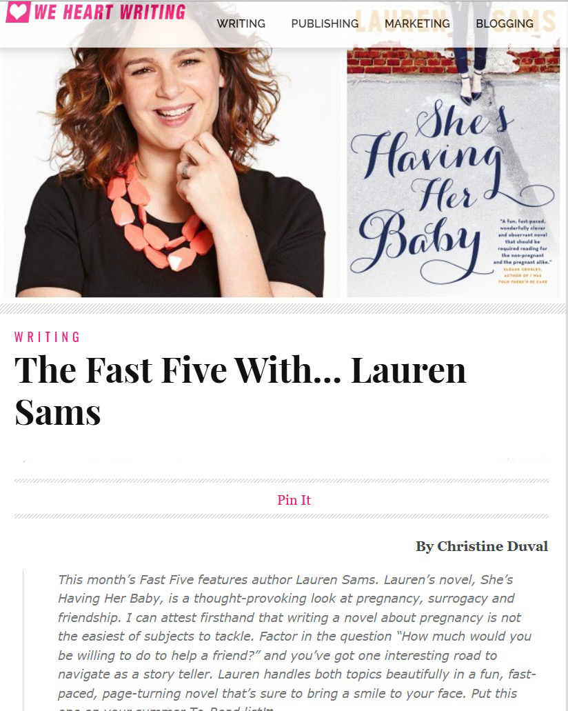 The Fast Five with… Lauren Sams